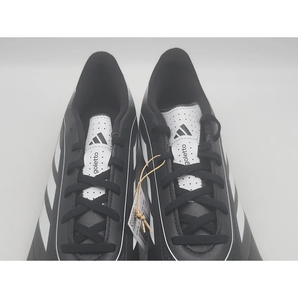 Adidas Goletto IX TF Men Size 12 Black White Soccer Turf Cleats Shoes IH0083 New